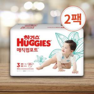 하기스 매직 컴포트 밴드형 3단계 공용 60매 2팩