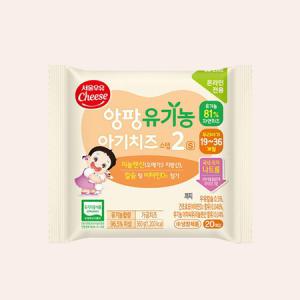 서울우유 앙팡 유기농 아기치즈 2단계 360g x 4봉(80매)_MC