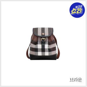 (버버리) 체크 레더 백팩(8068102)