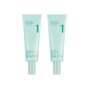 [쿨링진정] 넘버즈인 1번 청초 진정맑은 물막선크림 SPF50+ PA++++ 50ml+50ml 듀오기획