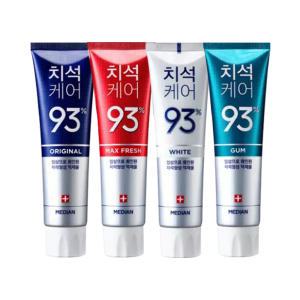 메디안 치석케어 오리지널+화이트+잇몸+구취제거치약 낱개 1개(총4개)