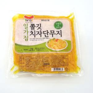 일가집 쫄깃치자단무지 1kg 국내산무로 만든 꼬들단무지