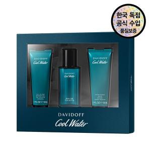 [기타][공식수입원] 다비도프 쿨워터 EDT 세트(EDT 40ml+샤워젤 50ml+애프터쉐이브밤 50ml)