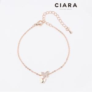 [하프클럽/]CIARA 14K Chieri 두에 버터플라이 심플 팔찌(GoldPlated)