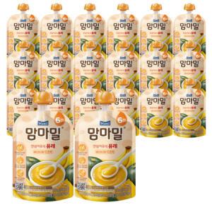 매일유업 맘마밀 이유식 퓨레 바나나와단호박 100g X20팩_MC