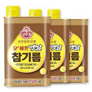 오뚜기 오쉐프 옛날참기름  1000ml  x 3