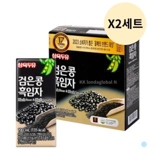 삼육두유 검은콩 흑임자 음료 건강 190ml 16팩 X 2