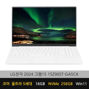 LG전자 2024 그램15 15Z90ST-GA5CK WIN11 (SSD 256GB) YB 파우치+무선 마우스 증정