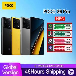 포코 X6 프로 5G 스마트폰 글로벌 버전, NFC 6.67 인치, 디멘시티 8300-울트라 1.5K 플로우 아몰레드 닷디