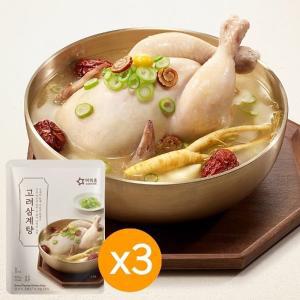 [기타][아워홈] 고려삼계탕 800g(실온) x 3팩