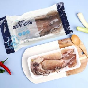 신선하게 손질된 통 오징어 8마리 (270g*4팩)