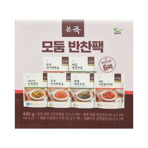 본죽 모둠 반찬팩 440g (6팩)