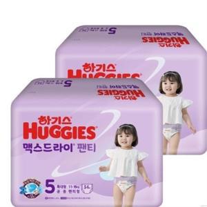 하기스 맥스드라이 5단계 특대 공용 34매x2개