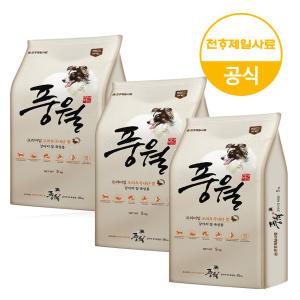 풍월 5kgx3(15kg)+랜덤간식 대형견 대용량 진돗개 강아지 사료