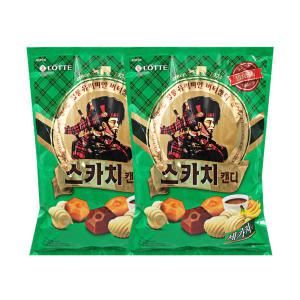 롯데 스카치 캔디 1553g x2개 세가지맛 커피캔디 대용량