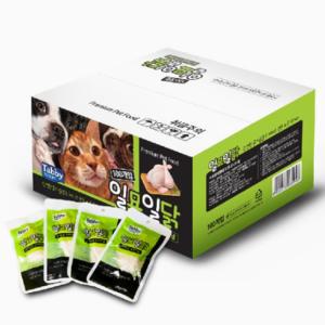 태비토퍼 일묘일닭 닭가슴살 22G 100개 고양이 통살 간식 (20G 변경)