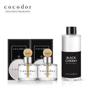 [코코도르] 차량용 우드볼 디퓨저 50ml X 2개 + 리필액 200ml