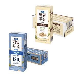 매일두유 99.9, 190ml, 24개 + 고단백, 190ml, 24개