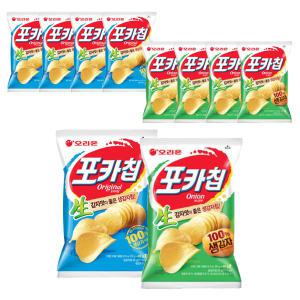 오리온 포카칩 오리지널, 66g, 5개 + 어니언, 66g, 5개