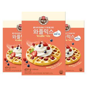 [소비기한 임박] 백설 와플믹스, 450g, 3개