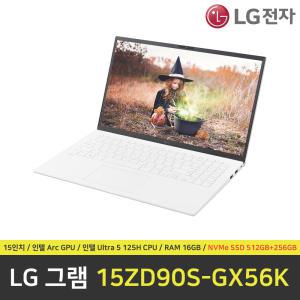 LG 그램 15ZD90S-GX56K 노트북 / RAM 16GB / NVMe SSD 512GB + NVMe SSD 256GB