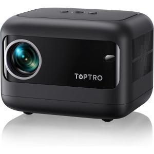 TOPTRO TR25 울트라 콤팩트 5G WiFi 프로젝터 전기초점 수직 키스톤 보정 미니 모바일 1080P 4K 호환 12000