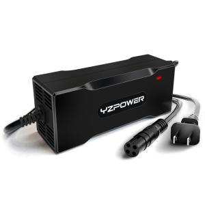 YZPOWER 63V 2A 4 프롱 배터리 충전기, Ninebot S S-MAX 미니 라이트와 호환, 전원 충전기 교체 나인봇 고