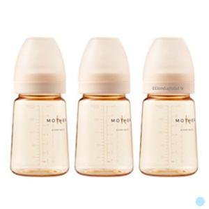 마더케이 신생아 아기 PPSU 젖병 트리플팩 크림 180ml