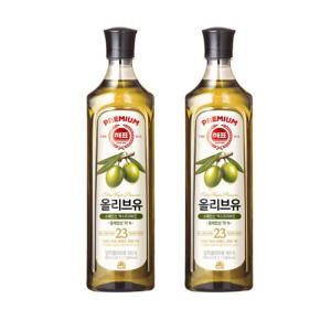 사조대림 해표 압착 올리브유 900ml  x 2개