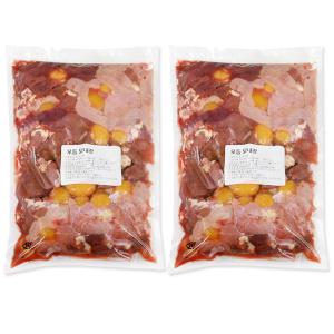 모듬 닭내장 1kg 2개-국내산 내장탕 간 염통 알집 Chicken Offal