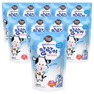 말랑카우 버블 핸드워시(리필) 우유향 250ml 10개