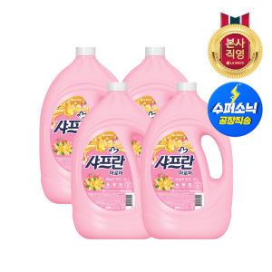 샤프란 아로마 바닐라 핑크 용기3.1L x4개