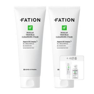 파티온 노스카나인 트러블 클렌징 폼, 150ml, 2개 + 크림, 5ml, 1개 + 클리어 토너, 30ml, 1개