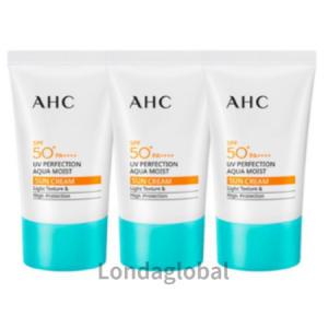 AHC 내추럴 퍼펙션 아쿠아 모이스트 선크림 50ml 3개