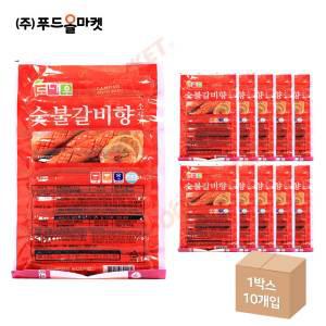 도나우캠핑 숯불갈비향소시지 1kg /냉동 한박스 (1kg x 10ea)-아이스박스무료