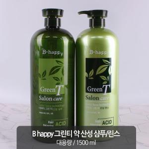 비해피 그린티 녹차 산성 (샴푸린스) 대용량 1500ml