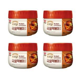 CJ 다담 국물떡볶이양념 530G 4개 (원산지_상세설명에 표시)