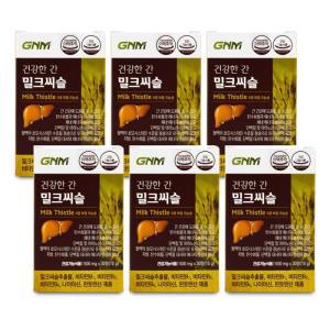 GNM자연의품격 건강한 간 밀크씨슬 500mg x 30정 6통