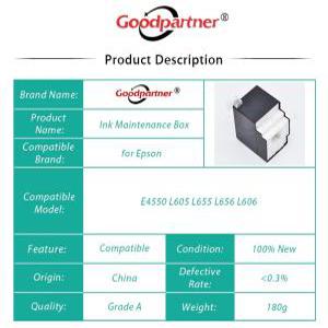 1666031 1712885 1693709 유지 보수 박스 폐잉크 탱크 엡손 호환 L600 L605 L655 L656 L606 ET3600 ET4550
