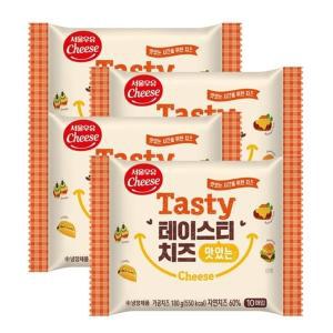 (냉장) 서울우유 테이스티 치즈 180g 4개