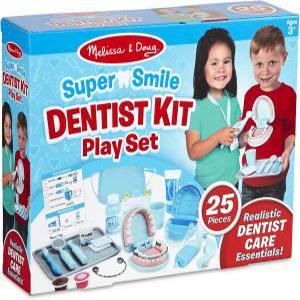 Melissa & Doug Super Smile Dentist Play Set,멜리사앤더그 스마일 치과놀이 세트(AB-EN-MD8611)