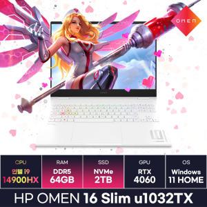 HP 오멘 16 Slim u1032TX 인텔 i9 14세대 RTX4060 윈도우탑재 최신 고사양 게이밍노트북 (64GB/2TB) / ICDI