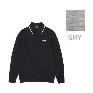 [노스페이스] 남성 MERINO WOOL L/S POLO A RNI7QM50A-GRY