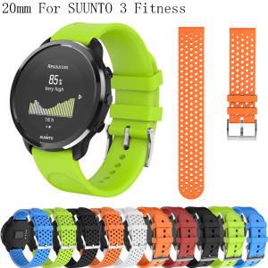 SUUNTO 3 피트니스 스마트 워치 교체용 실리콘 시계 밴드, 20mm 손목 스트랩, 빠른 설치 액세서리, 손목 벨트