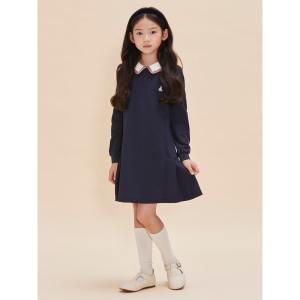 [BEANPOLE KIDS]주름 포인트 피케 원피스  네이비(BI4871G01R) (BI4871G01R)