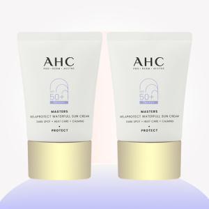 AHC 마스터즈 멜라프로텍트 워터풀 선크림 40ml 2개+마스크랜덤/박세리선크림