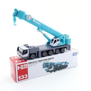 Takara Tomy 긴 타입 Tomica No.133 Kobelco 지형 크레인 KMG5220 1/113 금속 합금 다이캐스팅 자동차 모델