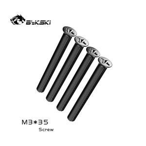 Bykski-수냉 라디에이터 장착 나사, 수냉 피팅 12 개/묶음, M3x35/M3x30/M3x6