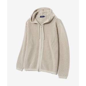 예일 YALE MESHED HOODIE KNIT ZIP-UP GREEN BEIGE YES1KT309AGB 233445