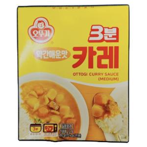 오뚜기 3분 카레 약간매운맛 200g x 24개